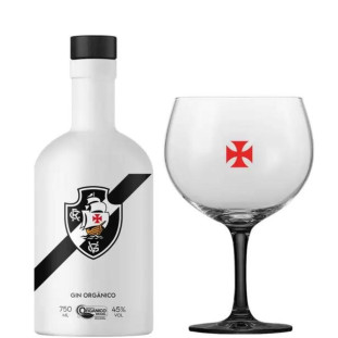 Gin Vasco da Gama Orgânico BË Garrafa Branca 750 ml - Kit com Taça